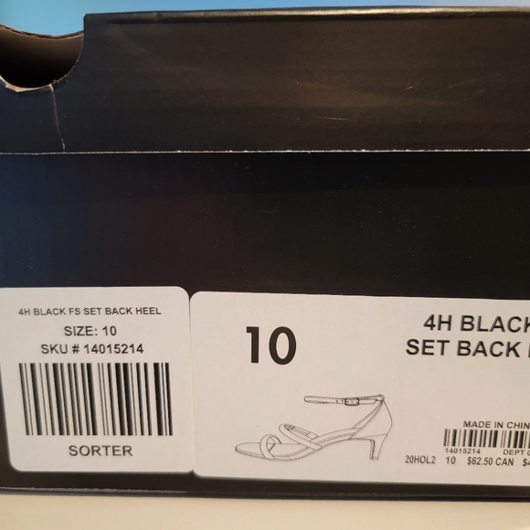 TORRID Black Faux Suede Strappy Set Back Heel Size 10 - Picture 13 of 13